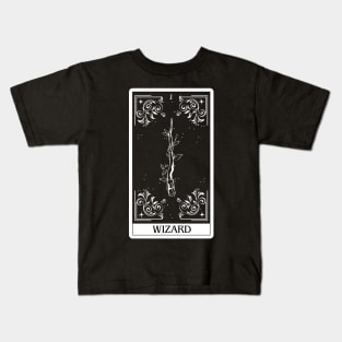 Wizard Tarot Card D&D Nat 20 Dungeons & Dragons Kids T-Shirt